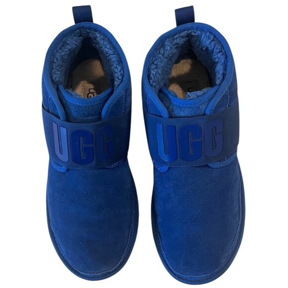 UGG NEUMEL II Blue Graphic Suede Sheepskin Ankle CHUKKA BOOTS - Picture 5 of 10